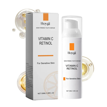 Retinol Vitamin C Face Cream Fade Fine Line Dark Spot Removal Pore Shrinking Anti Freckle Lifting Moisturizing Brightening Cream
