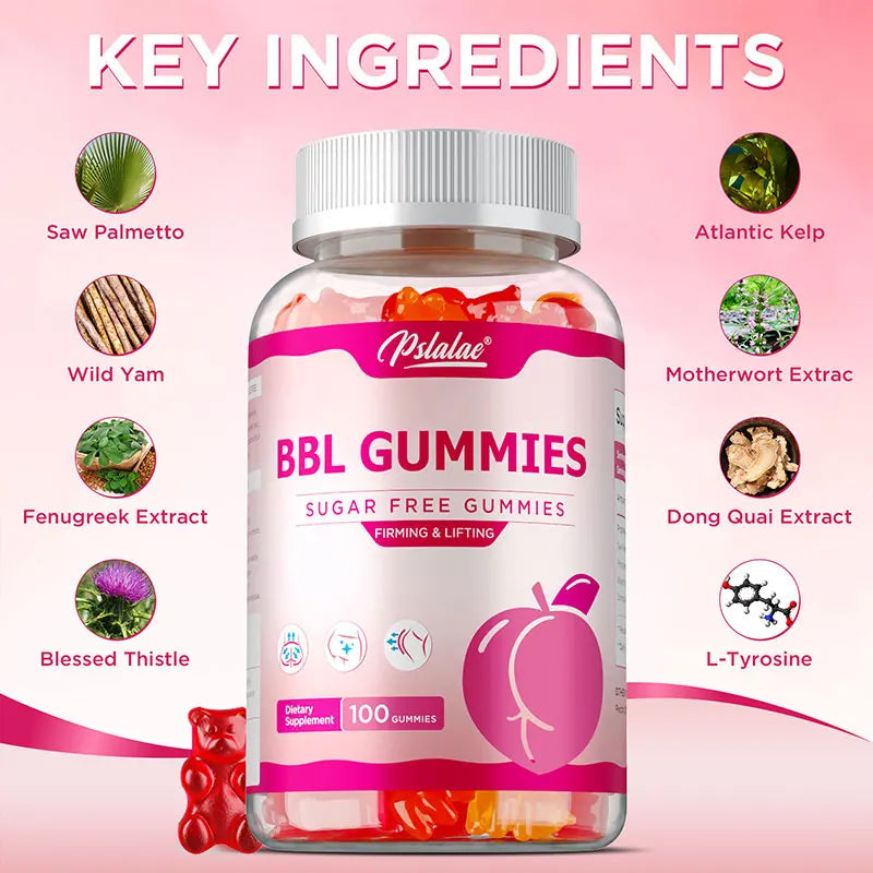 BBL Gummies - Sculpt Your Butt and Hips, Big Butt, Manage Body Shape, Improve Appearance, Increase Confidence