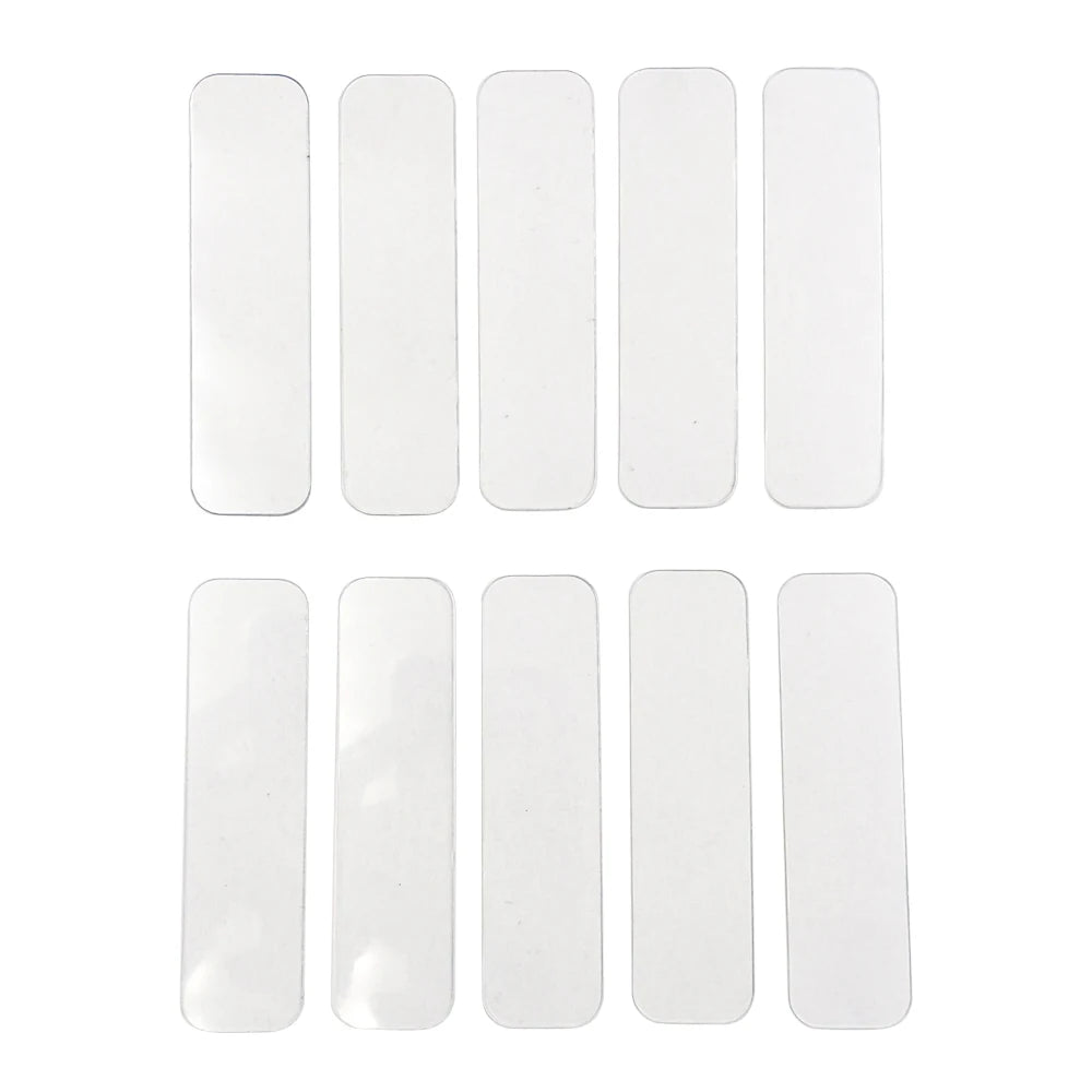 10Pcs Clear Plastic Rectangle Strips for Applying Aloe Vera Gel Tattoo Anesthesia Cream Detail Slides PMU Accessories Suppllies