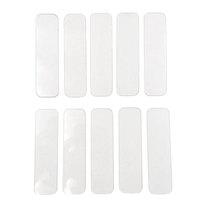 10Pcs Clear Plastic Rectangle Strips for Applying Aloe Vera Gel Tattoo Anesthesia Cream Detail Slides PMU Accessories Suppllies