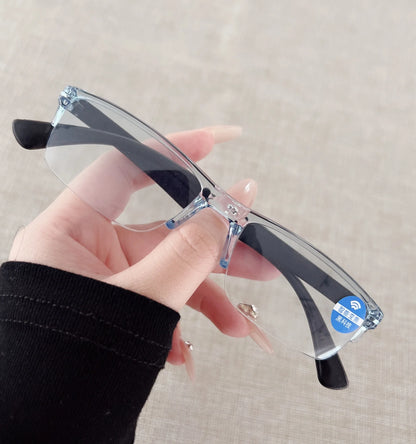 Smart Automatic Zoom Eyeglasses Anti-Blue Light Reading Glasses Men Women Optical Spectacle Intelligent zoom+1.0 to+5.0 Eyeglass