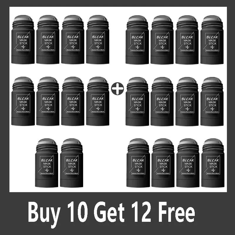 Solid facial mask Stick Green Tea Honey Peach Cleaning Pore Moisturizing Long Charcoal Eggplant Mud Film