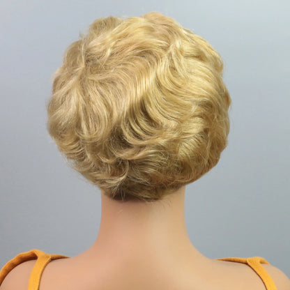 Pixie Cut Wig Human Hair Short Bob Wig Short Layered Pixie Cut Wigs for Black Women Brazilian Remy Human Hair Glueless None Lace