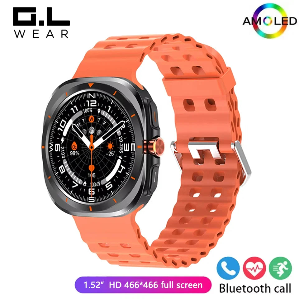 G.L Wear 2025 New Men's Smart Watch 1.52 Inch Bluetooth Talk Sports Fitness Pedometer Woman Smart Watch