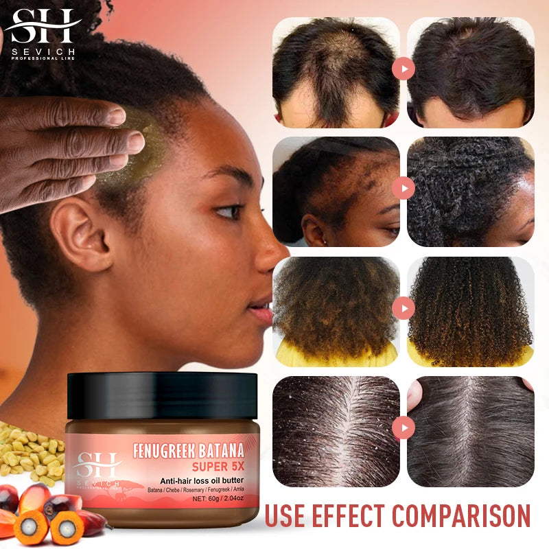 Natural Hair Growth Oil 100% Natural African Fast Regrowth Thicken Oils for Prevent Hair Loss Increase Hair Thickness Scalp Hair