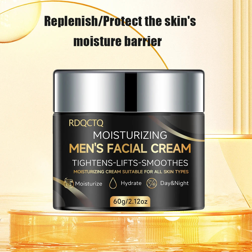 RDQCTQ Men's Retinol Firming Face Cream Skincare  Brightening Smooth Wrinkles Facial Moisturizing Collagen Face Men Treatment