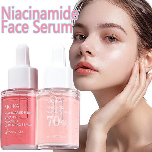 Peach 70% Niacinamide Face Serum Melanin Removal Fade Melasma Dark Spots Corrector Shrink Pores Moisturizing Korean Skin Care