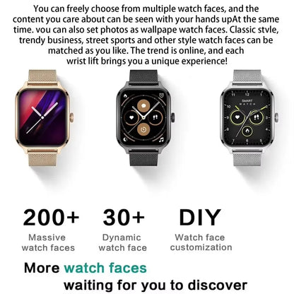 New Smart Watch Heart Rate Blood Oxygen Health Monitoring Bluetooth Call Bracelet Men Women Waterproof Sports Tracker Watches