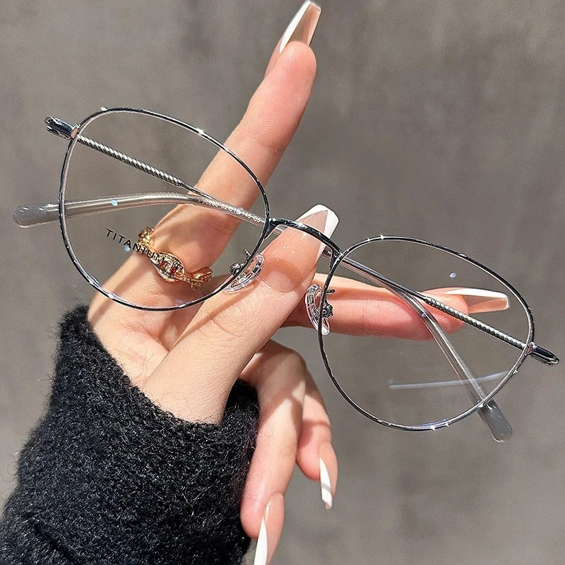 Lzabella Women's Fashion Cat Eye Style Titanium Frame Glasses Brand New Glasses Anti-Blue Light Computer Eyeglasses 90280