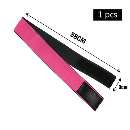 Fashion Hair Elastic Band For Wigs Adjustable Edge Scarf Elastic Headband With MagicTape for Women Lace Wigs