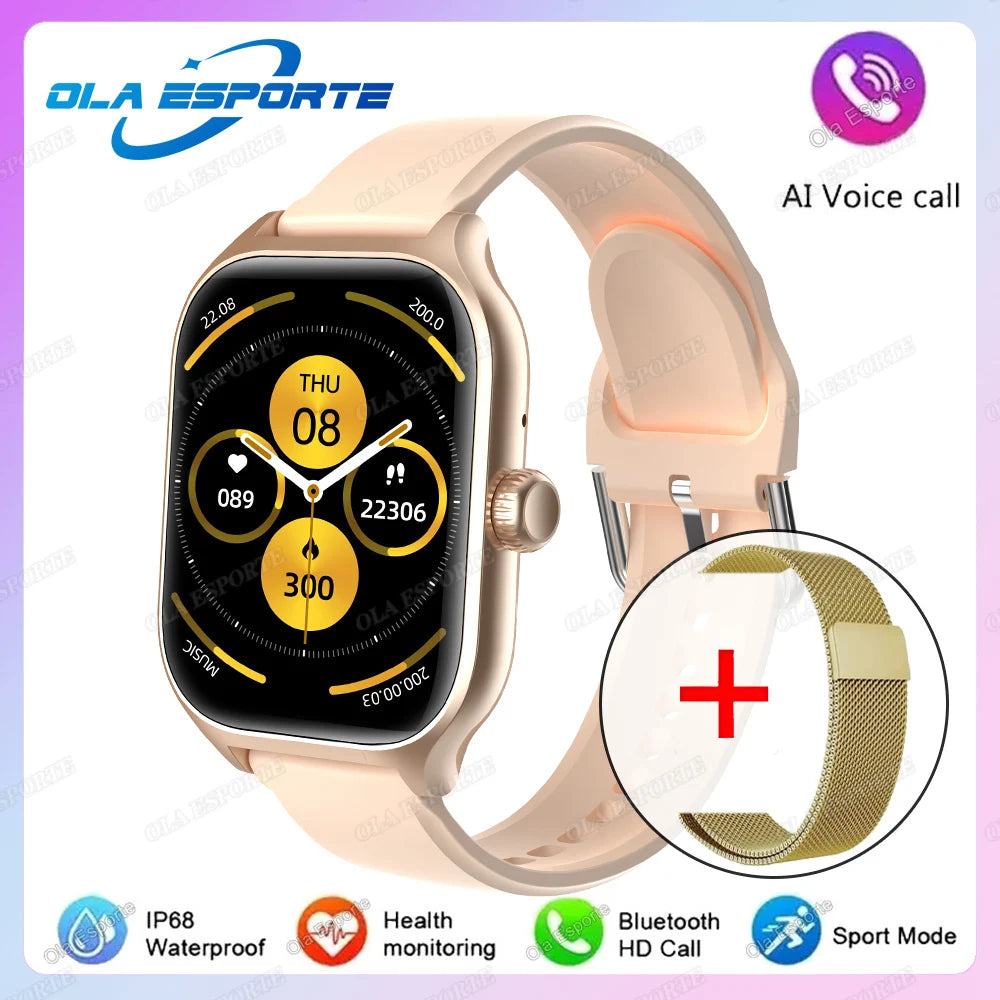 New Smart Watch Bluetooth Call Heart Rate Sleep Monitoring 100+ Sports Modes Pedometer IP68 Waterproof Smartwatch For Men Women