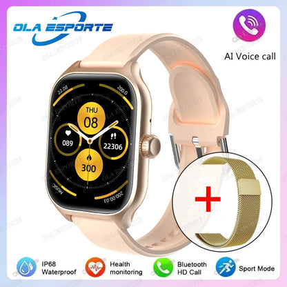 New Smart Watch Bluetooth Call Heart Rate Sleep Monitoring 100+ Sports Modes Pedometer IP68 Waterproof Smartwatch For Men Women