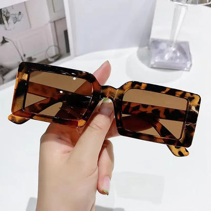 New Women's Small Frame Sunglasses Women Fashion Jelly Color Square Sun Glasses Outdoor Travel Trend Eyewear UV400 Oculos De Sol