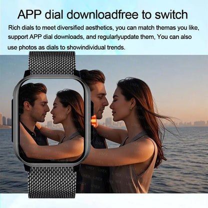 Outside Smartwatch Watch 2.01 HD Full Screen Christmas Gift  Bluetooth Call Custom Photo Women FitnessSmartwatch For Android Ios