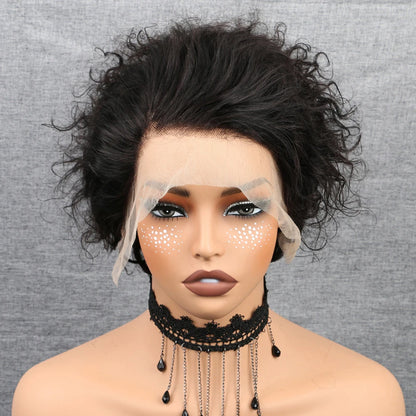 Pixie Cut Wig Human Hair Short Curly Lace Front Wigs Human Hair 13X4 Short Curly Bob Human Hair Wigs Short Wigs for Women