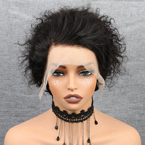Pixie Cut Wig Human Hair Short Curly Lace Front Wigs Human Hair 13X4 Short Curly Bob Human Hair Wigs Short Wigs for Women