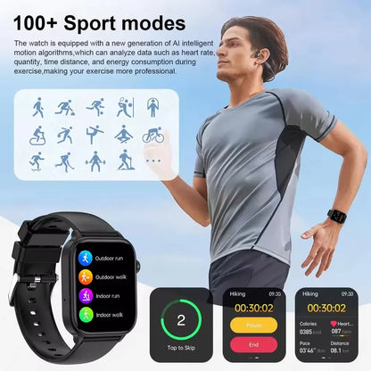 2025 New ECG+PPG+HRV Smart Watch Men Blood Lipid Uric Acid Health Monitor Bluetooth Call Sleep Physical Health Smartwatch Women