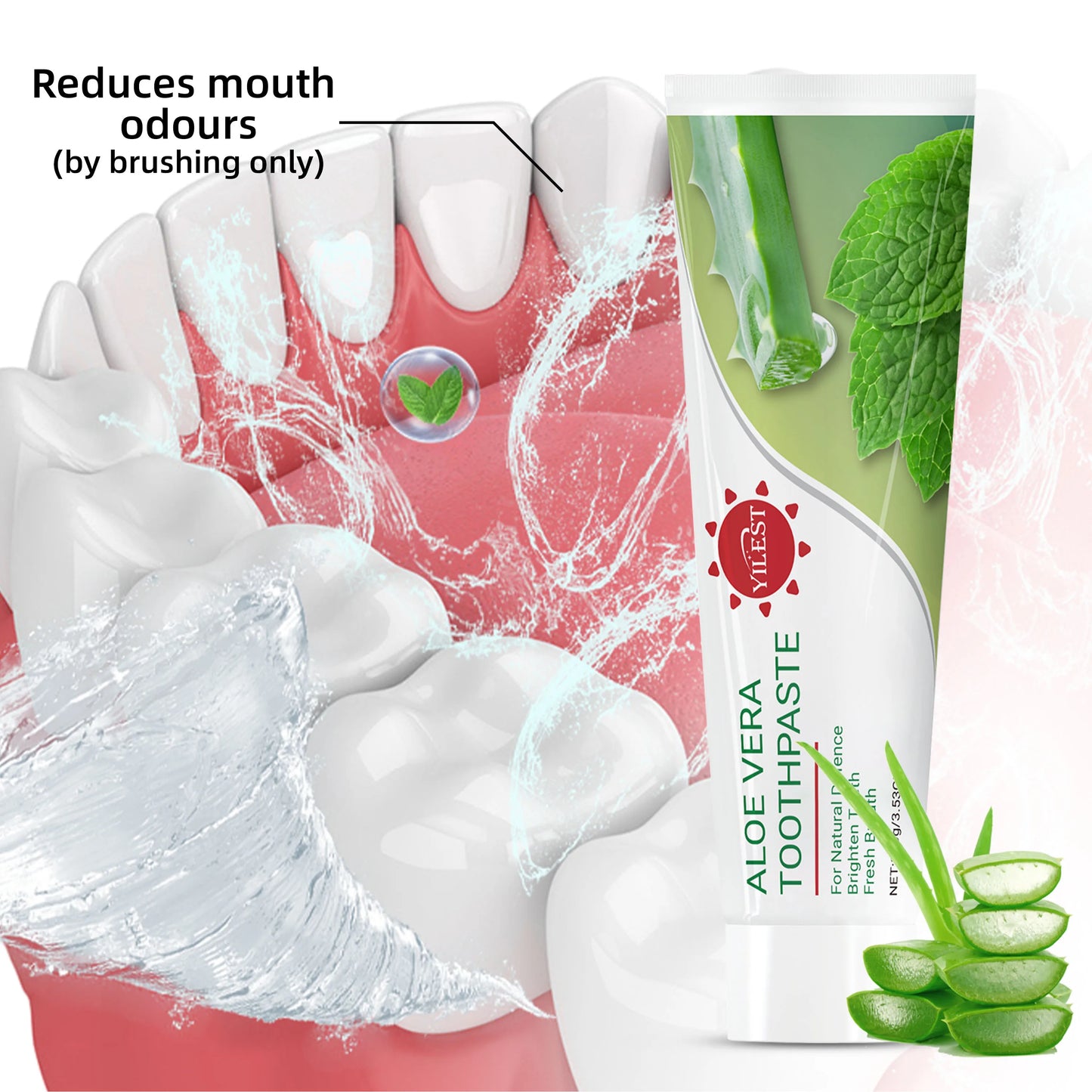 Aloe Vera Toothpaste Deep Cleaning Freshens The Mouth Removes Yellow Teeth Stain Bad Breath Teeth Care Product Natural Formulas