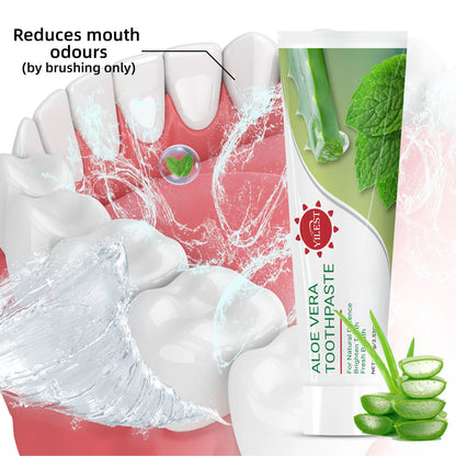 Aloe Vera Toothpaste Deep Cleaning Freshens The Mouth Removes Yellow Teeth Stain Bad Breath Teeth Care Product Natural Formulas