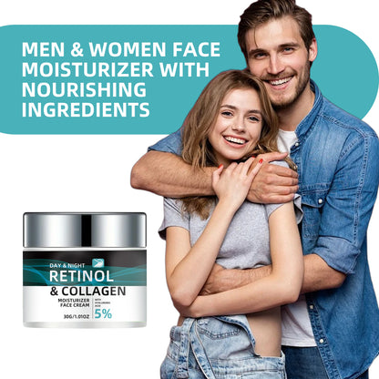 Ottilavie Retinol Collagen Cream: Firming + Hydration, Face & Body Use, 1.76oz/1.06oz - Xmas/Valentine Gift (All Skin Types)