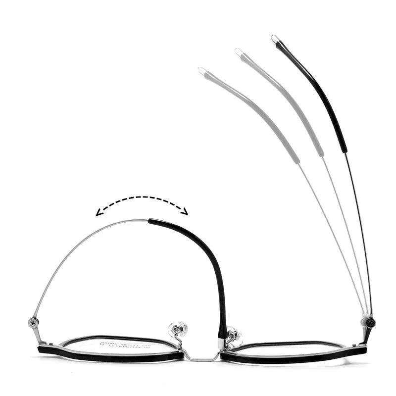 Ultralight TR90 β Titanium Optical Glasses Frame Flexible Anti-Slip Legs Plastic Eyewear for All-Day Comfort & Professional