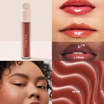 Rare Beauty Glitter Metallic Lip Glaze Shiny Waterproof Matte Velvet Lip Glaze Moisturizing Long Lasting Non-stick Cup Makeup