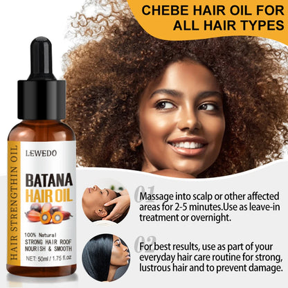 Batana Oil for Hair Growth 100% Pure Natural Plant Extract Repairs Damaged Hair for Hair Thickness & Scalp Hair Care Essence Oil