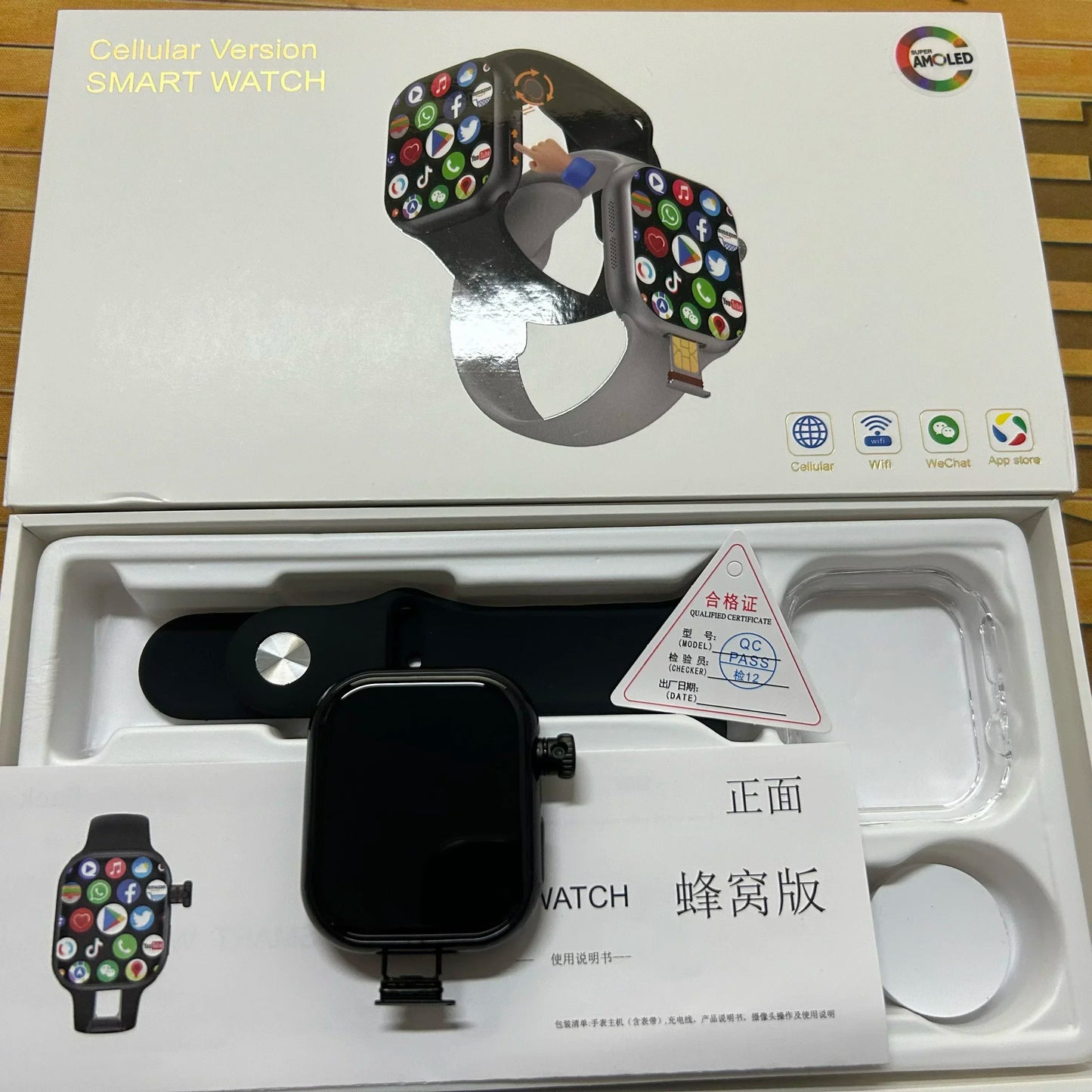 New Smart Watch CD20  Global Edition, 2.29-inch AMOLED Large Screen, 180 ° Rotating Camera, SIM Card, WiFi，GPS， Video call