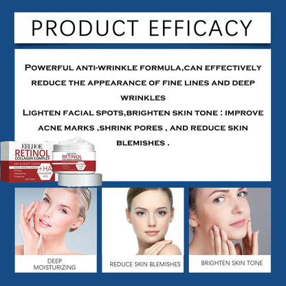 Retinol Lifting Firming Creams Collagen Wrinkle Remover Face Care Cream for Moisturizer Whitening Brighten Skin Care Products