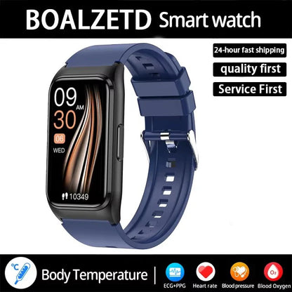 New ECG+PPG Smart Watch Men Blood Pressure Uric Acid Blood Fat Call Reminder Health Smartwatch Women Waterproof For Android IOS