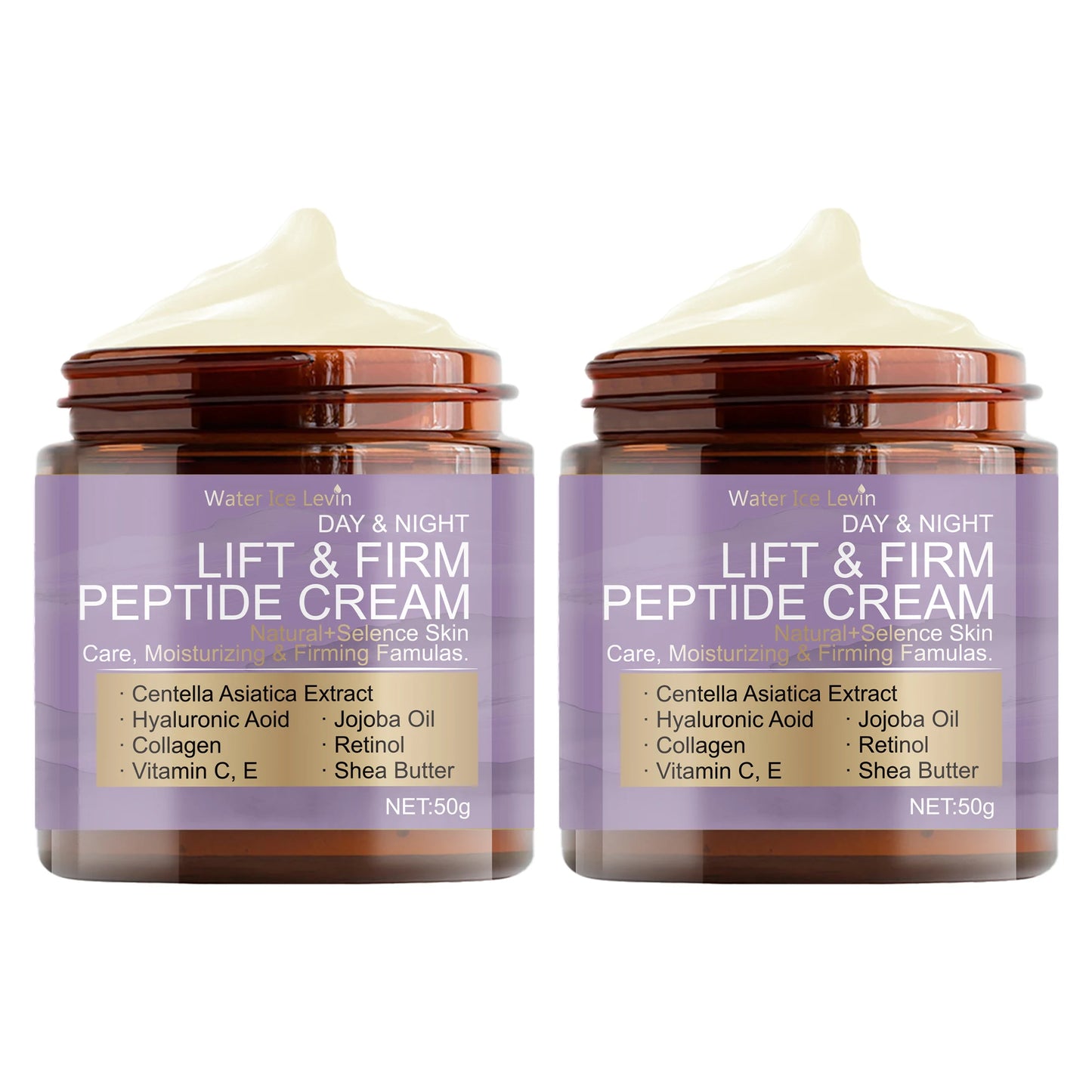 Water Ice Levin Day & Night Peptide Cream: for 24/7 Lifting & Firming With Retinol, Vitamin C & Hyaluronic Acid.