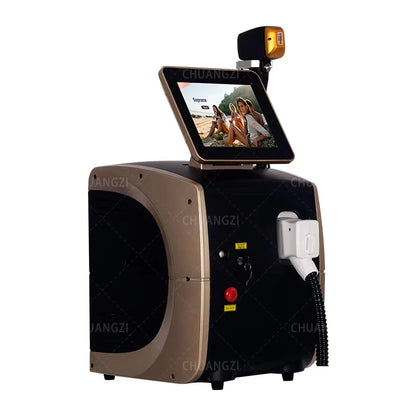 Professional 3500W Ice Titanium Laser Body Hair Removal Machine 3 Wavelength 755/808/1064nm Face Hair Remove for Salon Epilator