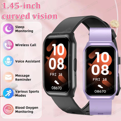 New Curved Screen Smart Watch 2025 For Health Watch Heart Rate Blood Oxygen/Pressure Sleep Monitor Sports Waterproof Smartwatch