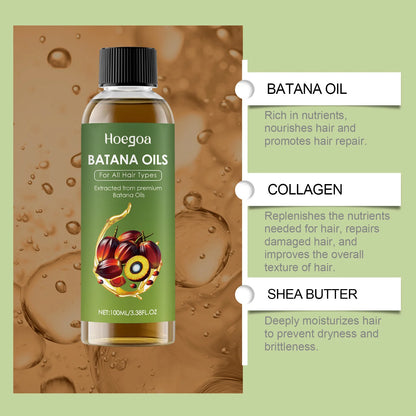 Natural Batana Oil Hair Growth Strengthens Scalp Reduce Loss Anti-Breakage Hair Smoothing Nourishing Hair Product For Men Women