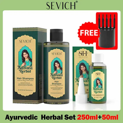 Hair Growth Oil Set Rosemary Hair Growth Oil Natural Herbal Hair Care Shampoo India Ayurvedic Anti Hair Loss Hair Regrowth Serum