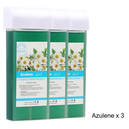 Painless Roll-On Wax Depilatory Honey & Aloe Vera Wax Cartridge for Bikini And Body Hair Removal Compatible with Wax Warmers