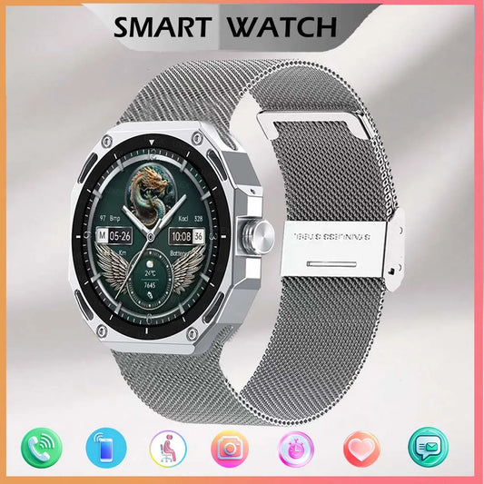 Business Smart Watch Watch Men 1.53 HD Screen Full Always On Display Bluetooth Call Custom Photo 3D UI Smart Watch Women Outdoor