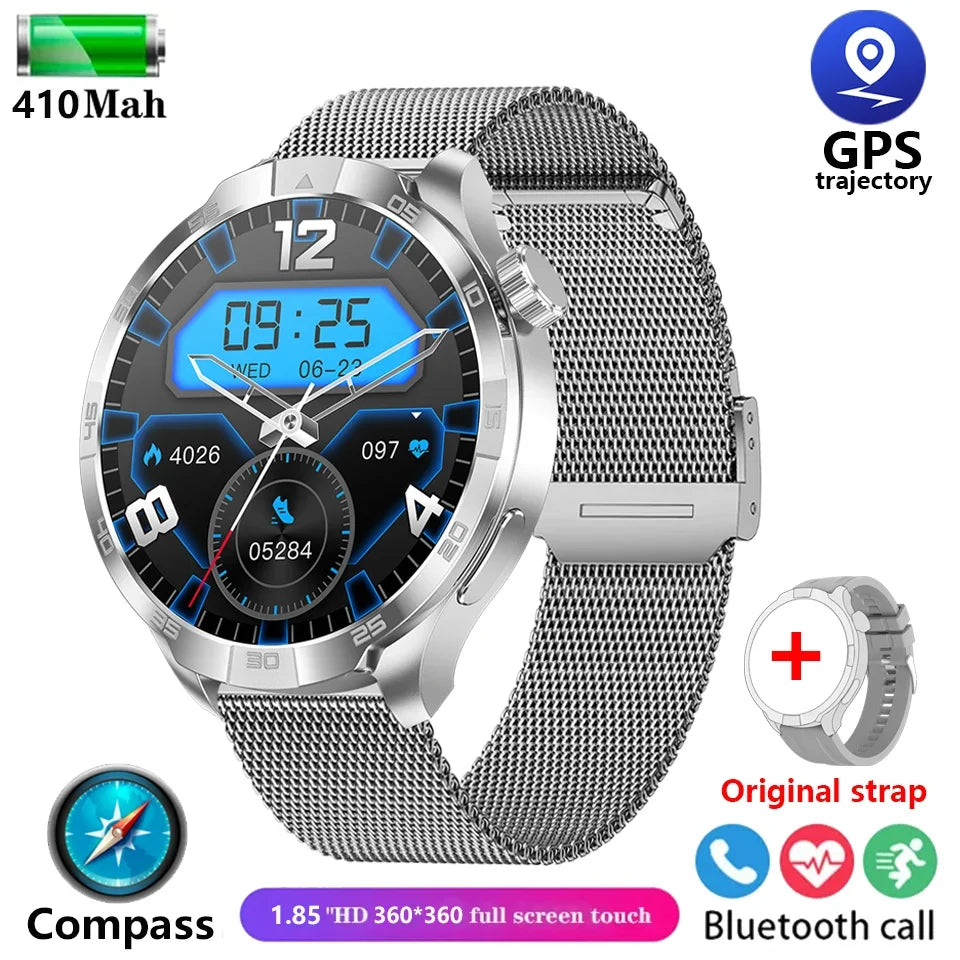 New For Huawei Xiaomi Military GPS NFC Smart Watch Men Compass Waterproof Outdoor Sport Tracker Bluetooth Call Smartwatch Women