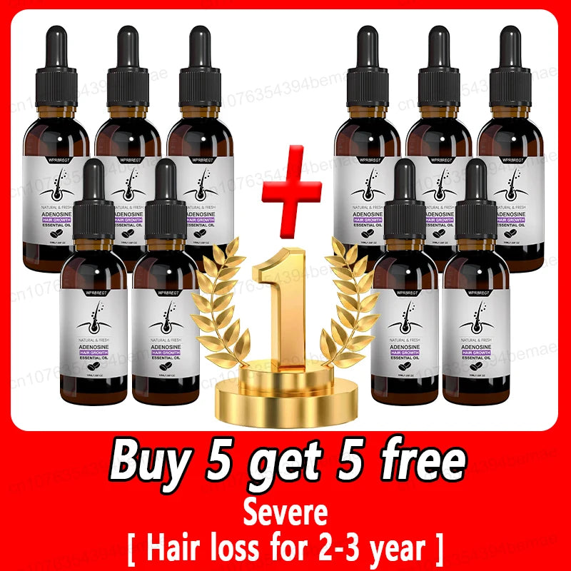 Adenosine Hair Growth Serum Essence Solution Oil Products Activator Fast Baldness Treatment Hereditary Seborrheic Alopecia Loss
