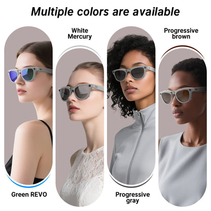 Hibloks For Ray-Ban Meta Skyler RW4010/RW4014 (Gen 2) Glasses Lens Clip AI Smart Glasses Accessory Anti-glare Sunglasses lenses