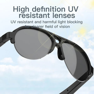 Smart Wireless Bluetooth Glasses Outdoor Sunglasses Bluetooth 5.4 Call Outdoor Sports Headphones Waterproof Anti-UV Sunglasses