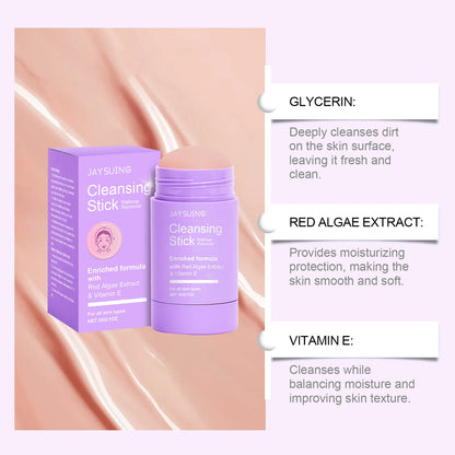 Makeup Remover Stick Cleansing Balm Gentle Lip Eye Makeup Travel Removes Pore Control Nourish Skin Refreshing Facial Cleanser