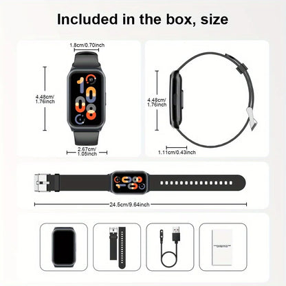 KESHUYOU Men's Smart Bracelet Bluetooth Talking 1.45" HD 170*320 Heart Rate Pedometer Sports Monitoring Woman Smart Watch