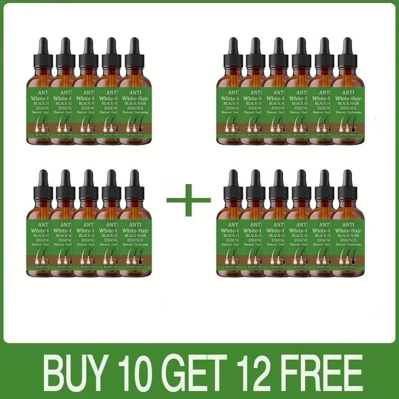 Natural Anti Gray Hair Serum | Nourishing Hair Care Remedy - Repair White & Darkening Hair