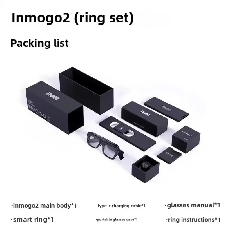 Go2 Smart Glasses AR Smart Translation Teleprompter for Real-Time Meeting Assistance Android Compatible 3D Style