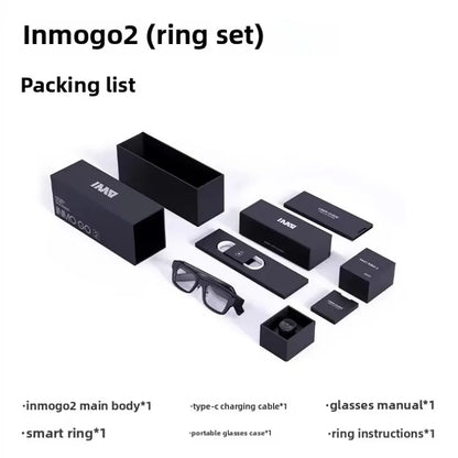 Go2 Smart Glasses AR Smart Translation Teleprompter for Real-Time Meeting Assistance Android Compatible 3D Style