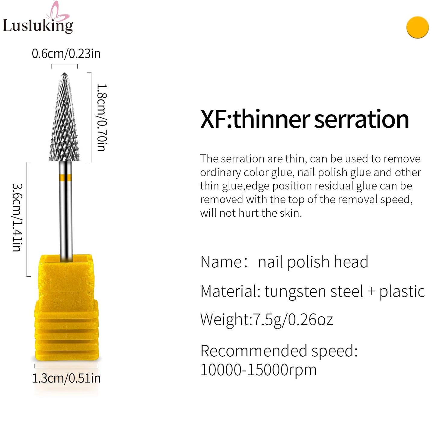 Tip Tungsten Carbid Nail Drill Bits Electric Manicure Drill Accessory Milling Cutters for Nail Gel Polish Remover Nail Tools