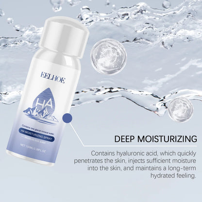 Hyaluronic Acid Moisturizing Spray Refreshing Shrink Pores Firming Skin Smoothing Aloe Vera Extract Nourish Brighten Face Toner