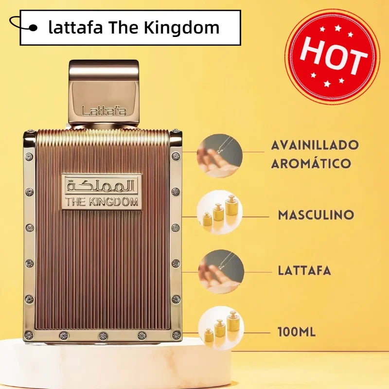 100ml Arabic The kingdom – Vanilla Amber Lavender Woody Spicy Tobacco Herbal Fresh Sweet Long-Lasting Fragrance Perfume