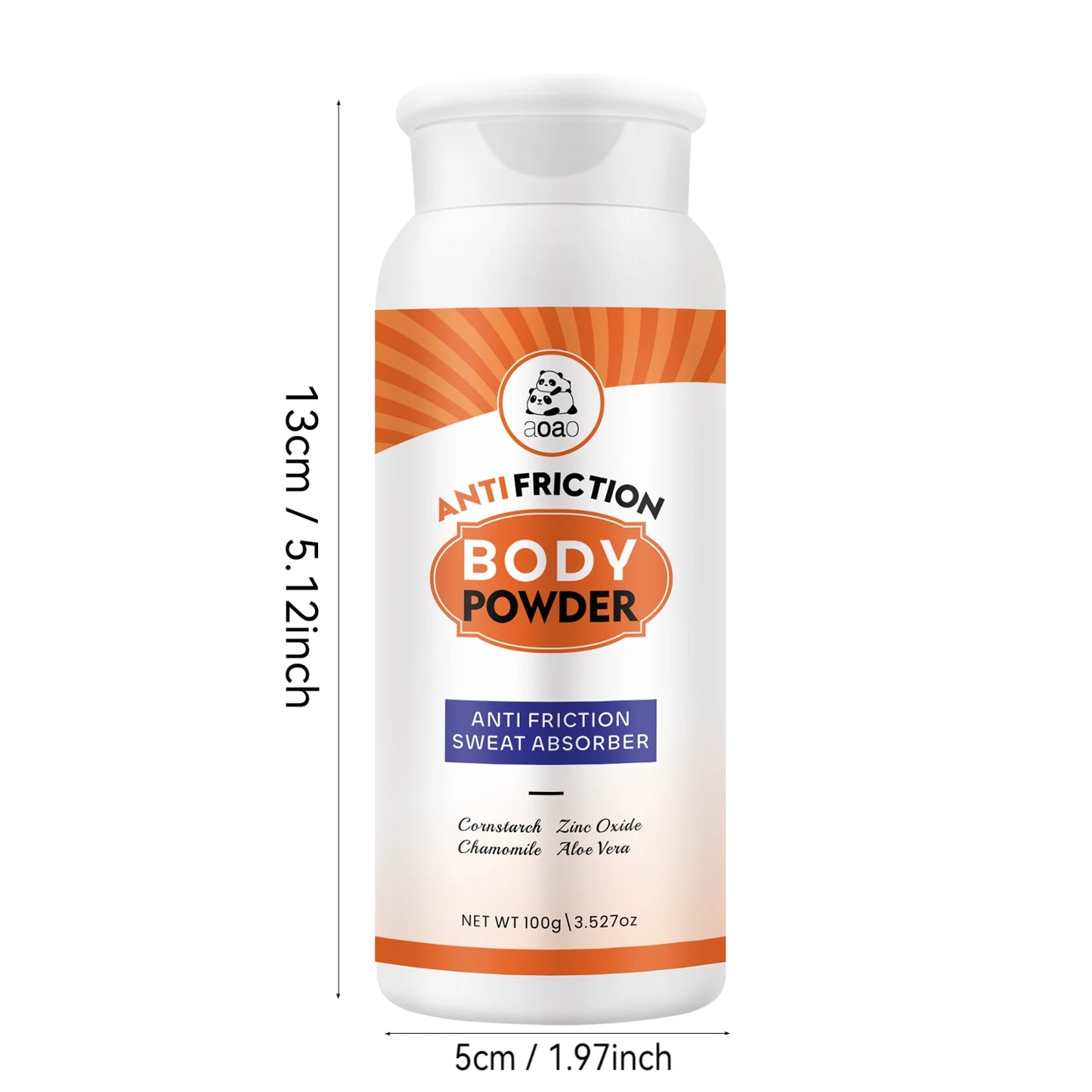 Women's Anti Scratch Body Powder - Contains Aloe Vera, Chamomile, No Talc Powder, Moisture Absorbing Natural Moisturizing Powder